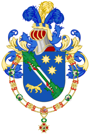 Archivo:Coat of Arms of Raúl Alfonsín (Order of Isabella the Catholic)