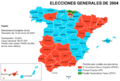 Elecciones generales españolas de 2004 - distribución del voto