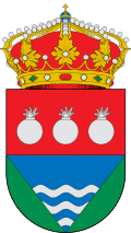 Representación heráldica del blasón aprobado.