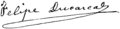 Firma de Felipe Ducazcal