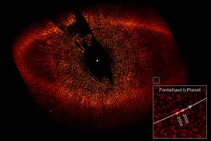 Archivo:Fomalhaut with Disk Ring and extrasolar planet b