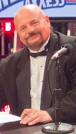 Howard Finkel WrestleMania 28.jpg