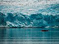 Kayakistas en Glaciar Grey