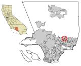 LA County Incorporated Areas Bradbury highlighted.svg