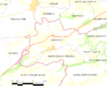 Map commune FR insee code 14513