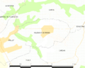 Map commune FR insee code 33549