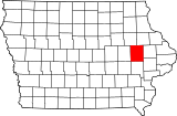 Map of Iowa highlighting Linn County.svg