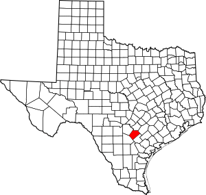 Archivo:Map of Texas highlighting Wilson County