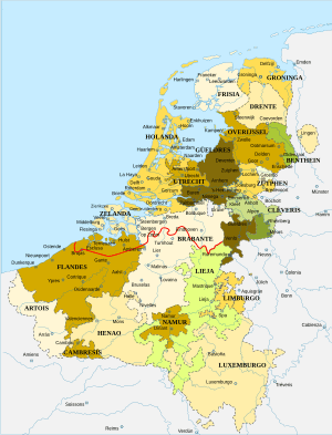 Archivo:Map of the Habsburg Netherlands by Alexis-Marie Gochet-es