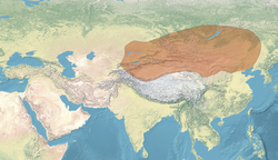 Map of the Xiongnu, circa 150 BCE.png