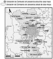 Mapa de ubicación de comisarías que albergan actualmente casas mayas