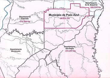 Archivo:Mapa del Municipio de Pozo Azul