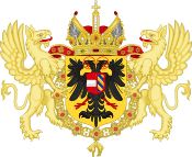 Ornamented Coat of Arms of Maximilian II, Holy Roman Emperor.svg