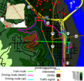 Portland aerial tram roads and route
