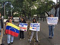 Archivo:Protestas opositoras sobre el enfrentamiento El Junquito