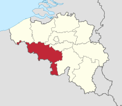 Province de Hainaut in Belgium.svg