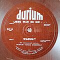 Record Label Durium, UK, in German