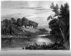 Archivo:Roxburgh Castle engraving by William Miller after W Brown
