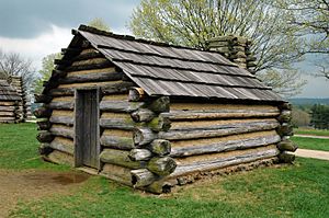 Archivo:Valley Forge cabin