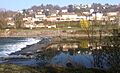 Vue de Neyron et du canal de Miribel depuis le parc de Miribel-Jonage