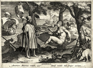 Archivo:"America" (Engraving) Nova reperta (Speculum diuersarum imaginum speculatiuarum 1638)