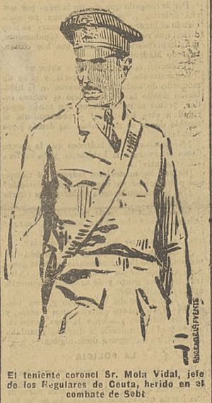 Archivo:1921-10-05, El Liberal, El teniente coronel Mola Vidal, Ángel de la Fuente