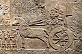 Ashurbanipal inspects booty and prisoners from Babylon, 645-640 BCE
