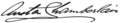 Austen Chamberlain Signature