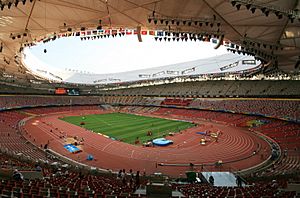 Archivo:Beijing National Stadium Interior
