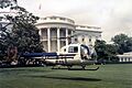 Bell H-13J landing on White House lawn in 1957
