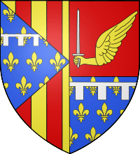Archivo:Blason Alphonse d'Aragon, Marquis de Vilena (selon Gelre)