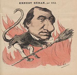 Archivo:Caricature of Ernest Renan by Gil