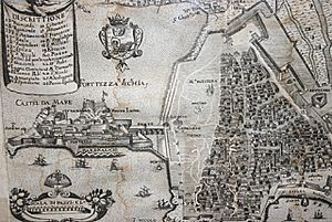 Archivo:Corfu map 16th century
