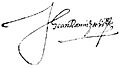Firma de Juan Ramírez de Velasco