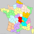 France 1919 régions Clémentel