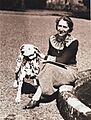 Isobel Wylie Hutchison and dog