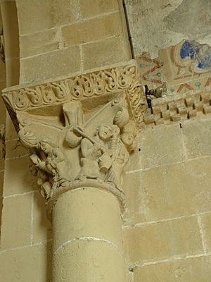 Archivo:Lescar Catedral Capitel 1