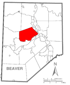 Map of Brighton Township, Beaver County, Pennsylvania Highlighted.png