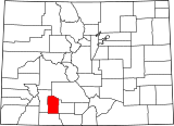 Map of Colorado highlighting Mineral County.svg