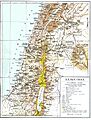 Map of Palestine in Russian, a. 1900