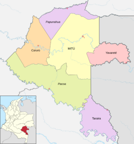 Archivo:Mapa de Vaupés (político)