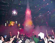 Megatrón en discoteca Fabrik.jpg