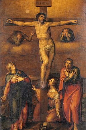 Archivo:Miguel Angel Crucifixion La Redonda Logrono Spain