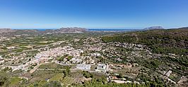 Vista general de Orba desde el Castellet.