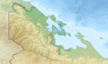 Panama Bocas de Toro relief map