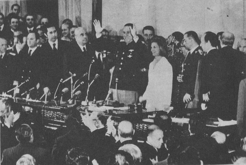 Perón asume su tercera presidencia