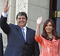 Presidentes Cristina Fernandez y Alan Garcia