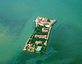 San Servolo (Venice) from the air