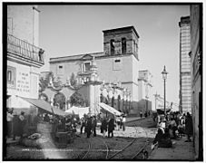 Street view, Guadalajara last 19th century (La Merced)