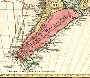 Archivo:Terra Magellanica, America Meridionalis concinata juxta observationes Dun Acad. Regalis Scientiarum et nonnullorum aliorum (cropped)
